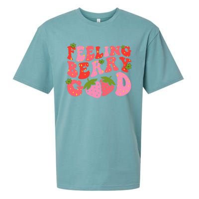 Feeling Berry Good Strawberry Festival Season Sueded Cloud Jersey T-Shirt