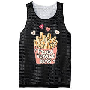 Fries Before Guys Cute Valentines Day Valentine Teen Girl Mesh Reversible Basketball Jersey Tank