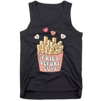 Fries Before Guys Cute Valentines Day Valentine Teen Girl Tank Top