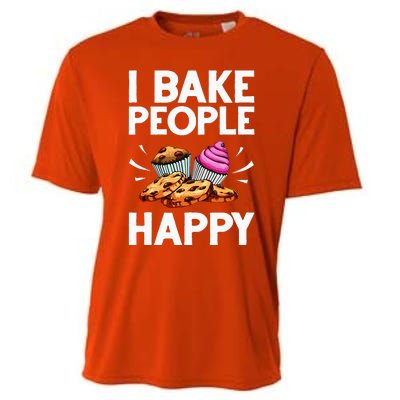 Funny Baker Gift For Women Food Cake Baking Pastry Chef Cooling Performance Crew T-Shirt