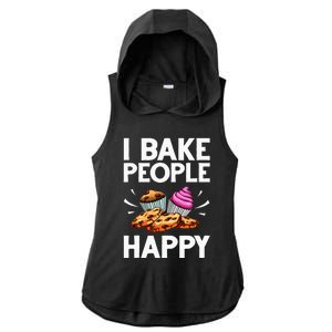 Funny Baker Gift For Women Food Cake Baking Pastry Chef Ladies PosiCharge Tri-Blend Wicking Draft Hoodie Tank