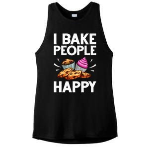 Funny Baker Gift For Women Food Cake Baking Pastry Chef Ladies PosiCharge Tri-Blend Wicking Tank