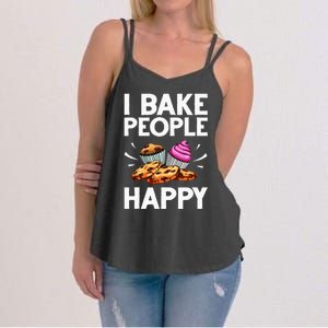 Funny Baker Gift For Women Food Cake Baking Pastry Chef Women's Strappy Tank