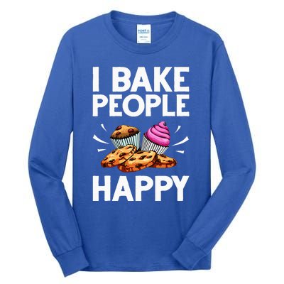 Funny Baker Gift For Women Food Cake Baking Pastry Chef Tall Long Sleeve T-Shirt