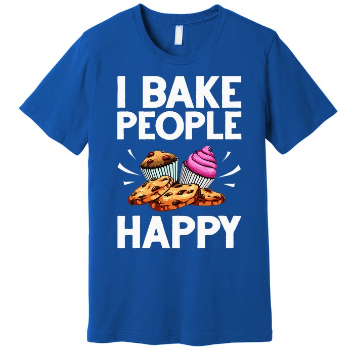 Funny Baker Gift For Women Food Cake Baking Pastry Chef Premium T-Shirt