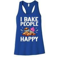 Funny Baker Gift For Women Food Cake Baking Pastry Chef Women's Racerback Tank