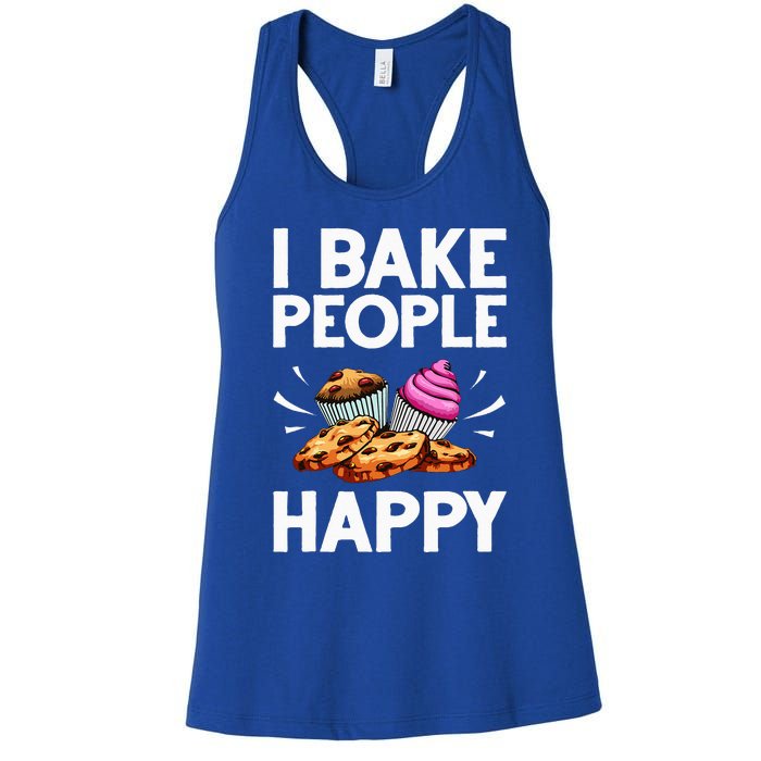 Funny Baker Gift For Women Food Cake Baking Pastry Chef Women's Racerback Tank