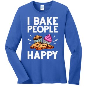 Funny Baker Gift For Women Food Cake Baking Pastry Chef Ladies Long Sleeve Shirt