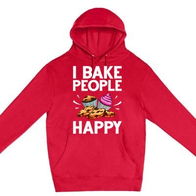 Funny Baker Gift For Women Food Cake Baking Pastry Chef Premium Pullover Hoodie