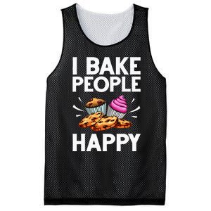 Funny Baker Gift For Men Women Food Cake Baking Pastry Chef Mesh Reversible Basketball Jersey Tank