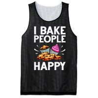 Funny Baker Gift For Men Women Food Cake Baking Pastry Chef Mesh Reversible Basketball Jersey Tank