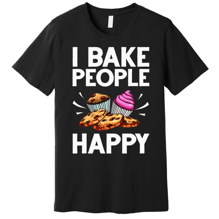 Funny Baker Gift For Men Women Food Cake Baking Pastry Chef Premium T-Shirt