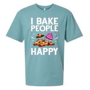 Funny Baker Gift For Men Women Food Cake Baking Pastry Chef Sueded Cloud Jersey T-Shirt