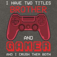 Funny Brother Gamer Quotes Funny Video Gamer Cotton Canvas Backpack