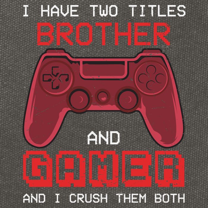 Funny Brother Gamer Quotes Funny Video Gamer Cotton Canvas Backpack
