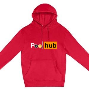 Funny Billiards Game Pool Hub Premium Pullover Hoodie