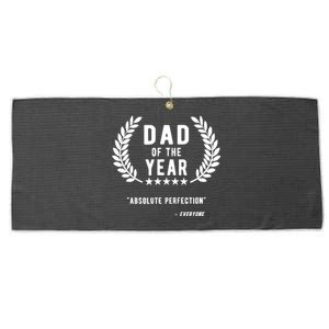 Funny Birthday Gifts For Dad Of The Year Funny Fathers Day Large Microfiber Waffle Golf Towel