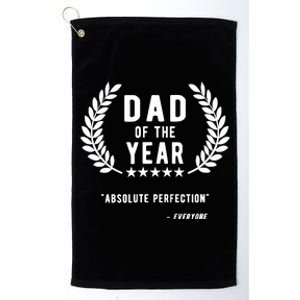 Funny Birthday Gifts For Dad Of The Year Funny Fathers Day Platinum Collection Golf Towel