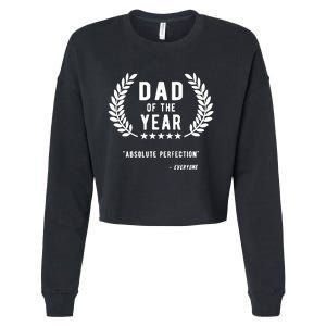 Funny Birthday Gifts For Dad Of The Year Funny Fathers Day Cropped Pullover Crew