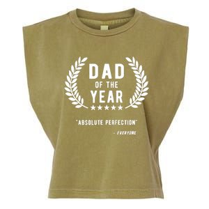 Funny Birthday Gifts For Dad Of The Year Funny Fathers Day Garment-Dyed Women's Muscle Tee