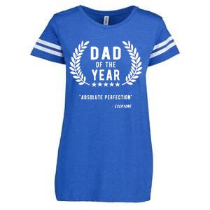 Funny Birthday Gifts For Dad Of The Year Funny Fathers Day Enza Ladies Jersey Football T-Shirt