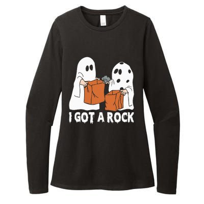 Funny Boo Ghost Scary I Got A Rock Halloween Womens CVC Long Sleeve Shirt