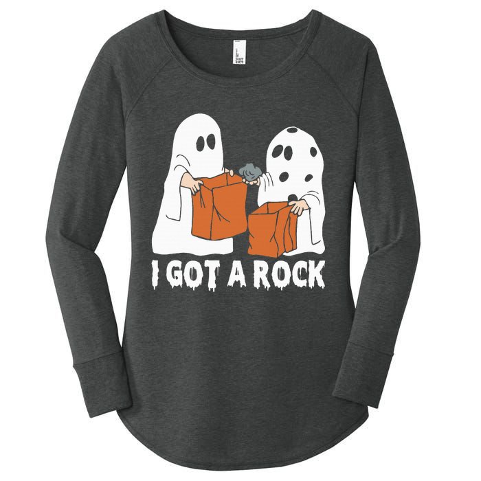 Funny Boo Ghost Scary I Got A Rock Halloween Women's Perfect Tri Tunic Long Sleeve Shirt