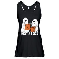 Funny Boo Ghost Scary I Got A Rock Halloween Ladies Essential Flowy Tank