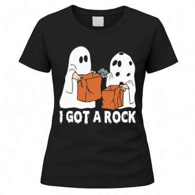 Funny Boo Ghost Scary I Got A Rock Halloween Women's T-Shirt