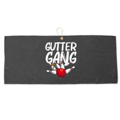 Funny Bowling Gift For Men Women Cool Funny Gutter Gang Bowlers Gift Large Microfiber Waffle Golf Towel