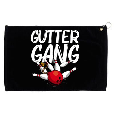 Funny Bowling Gift For Men Women Cool Funny Gutter Gang Bowlers Gift Grommeted Golf Towel