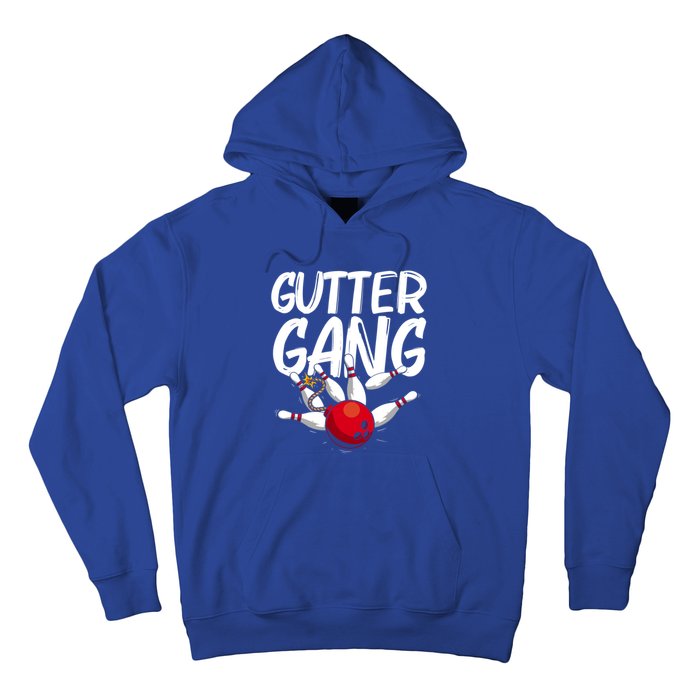 Funny Bowling Gift For Men Women Cool Funny Gutter Gang Bowlers Gift Hoodie