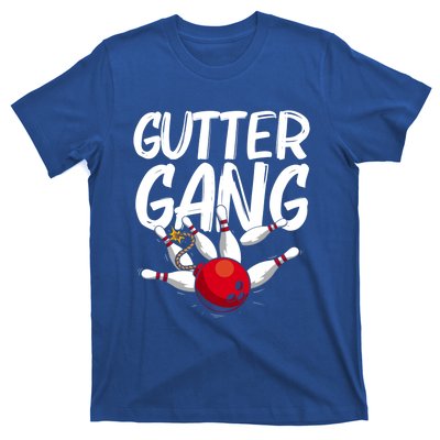 Funny Bowling Gift For Men Women Cool Funny Gutter Gang Bowlers Gift T-Shirt