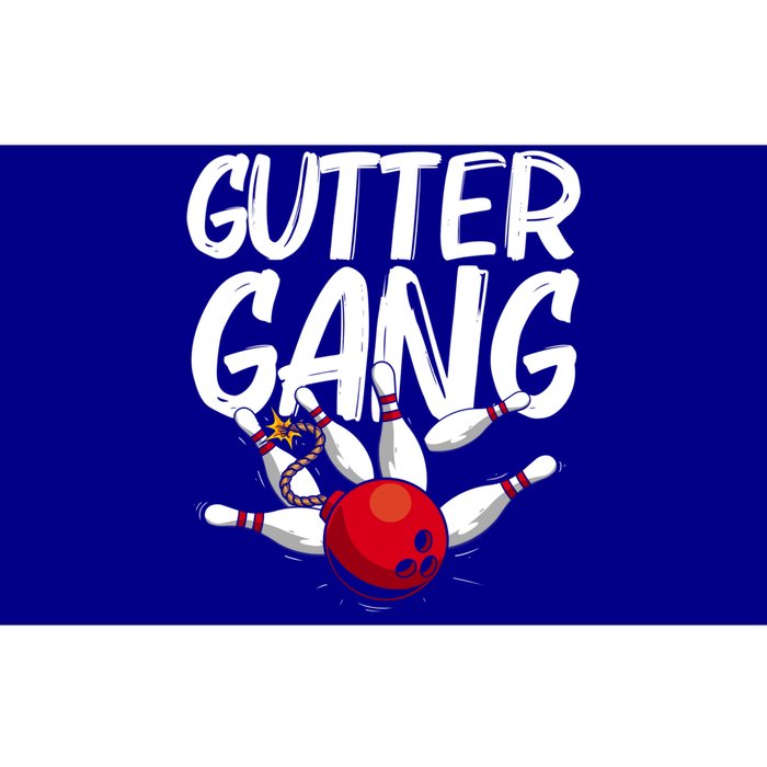 Funny Bowling Gift For Men Women Cool Funny Gutter Gang Bowlers Gift Bumper Sticker