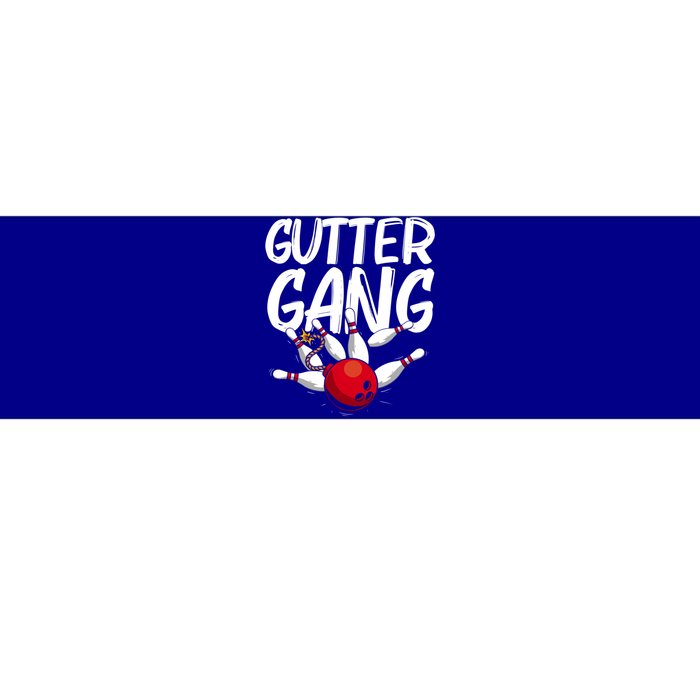 Funny Bowling Gift For Men Women Cool Funny Gutter Gang Bowlers Gift Bumper Sticker