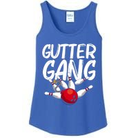 Funny Bowling Gift For Men Women Cool Funny Gutter Gang Bowlers Gift Ladies Essential Tank