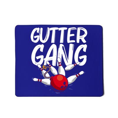 Funny Bowling Gift For Men Women Cool Funny Gutter Gang Bowlers Gift Mousepad