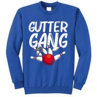 Funny Bowling Gift For Men Women Cool Funny Gutter Gang Bowlers Gift Tall Sweatshirt