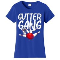 Funny Bowling Gift For Men Women Cool Funny Gutter Gang Bowlers Gift Women's T-Shirt