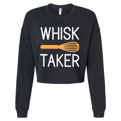 Funny Bakery Gag Baker Whisk Taker Baking Lover Pastry Chef Cropped Pullover Crew