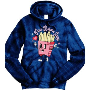 Fries Before Guys Teenage Girls Dating Valentine's Day Gifts  Tie Dye Hoodie