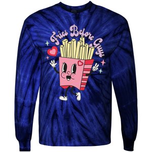 Fries Before Guys Teenage Girls Dating Valentine's Day Gifts  Tie-Dye Long Sleeve Shirt