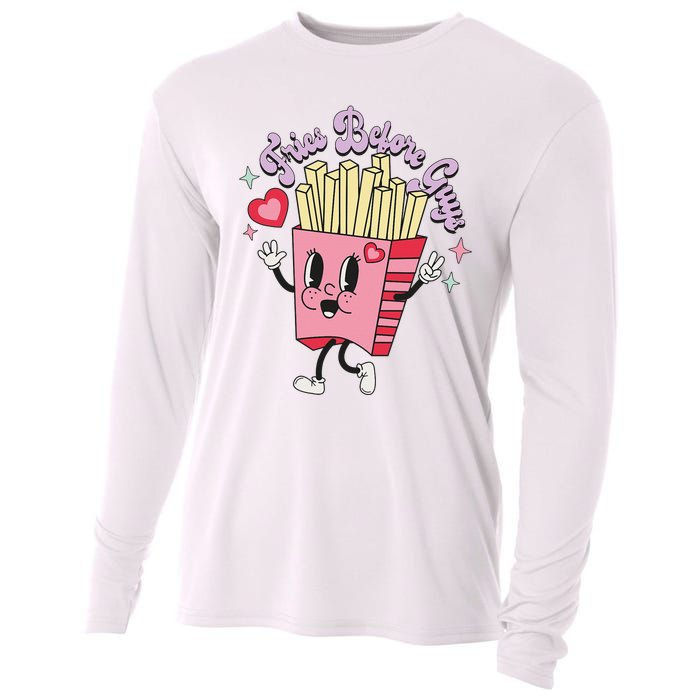 Fries Before Guys Teenage Girls Dating Valentine's Day Gifts  Cooling Performance Long Sleeve Crew