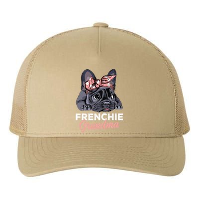 French Bulldog Grandma Frenchie Dog Funny Womens Yupoong Adult 5-Panel Trucker Hat