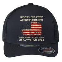 Funny BidenS Greatest Accomplishment Is Showing Trump 2024 Flexfit Unipanel Trucker Cap