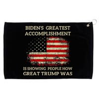 Funny BidenS Greatest Accomplishment Is Showing Trump 2024 Grommeted Golf Towel