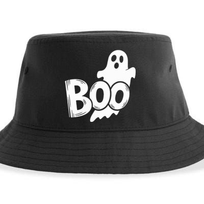 Funny Boo Ghost Retro Halloween Costume Sustainable Bucket Hat