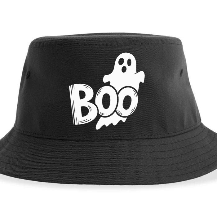 Funny Boo Ghost Retro Halloween Costume Sustainable Bucket Hat