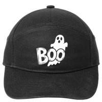 Funny Boo Ghost Retro Halloween Costume 7-Panel Snapback Hat