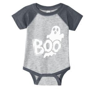 Funny Boo Ghost Retro Halloween Costume Infant Baby Jersey Bodysuit